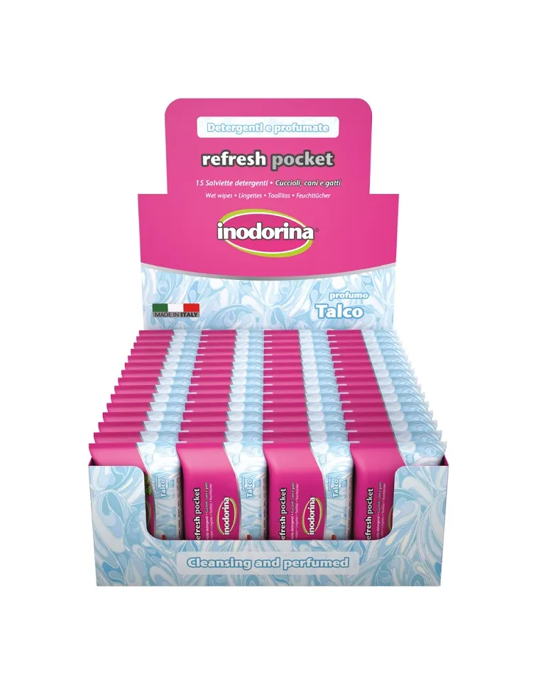 Inodorina Salviette Pocket Talco 15 Pezzi
