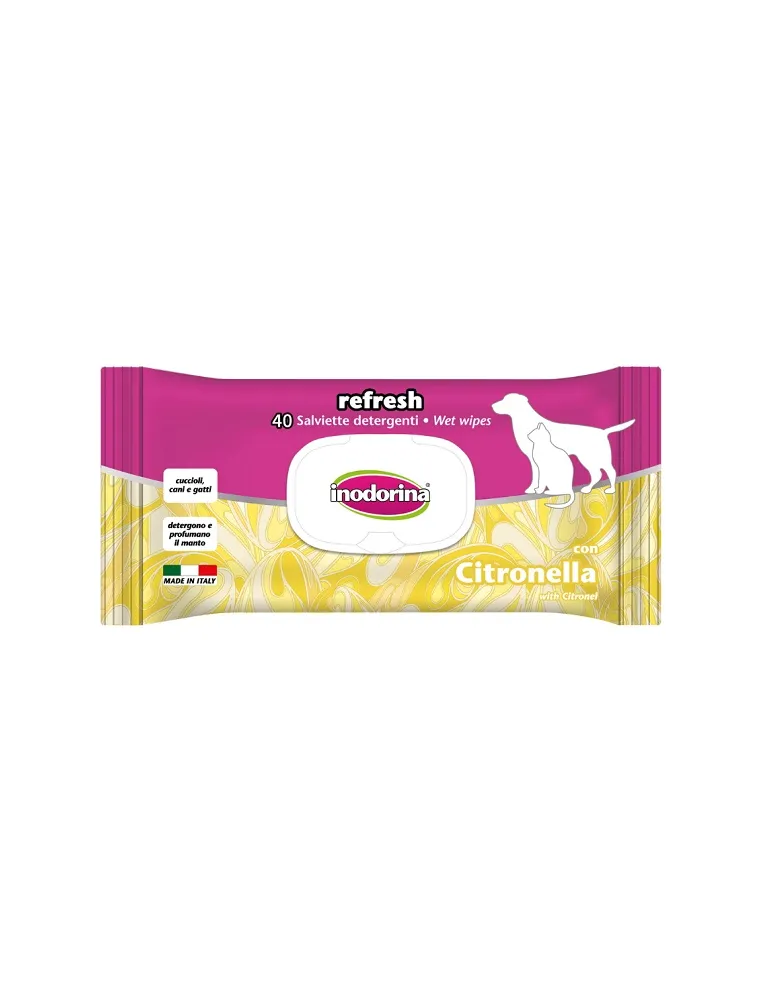 Inodorina Salviette Refresh Citronella