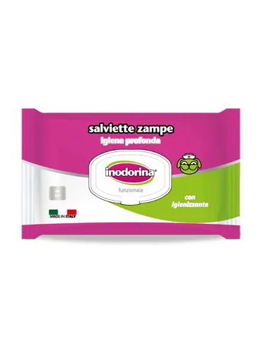 Inodorina Salviette Zampe 40 pezzi