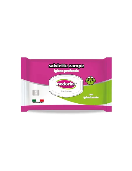 Inodorina Salviette Zampe 40 pezzi Inodorina Salviette Zampe 40 pezzi
