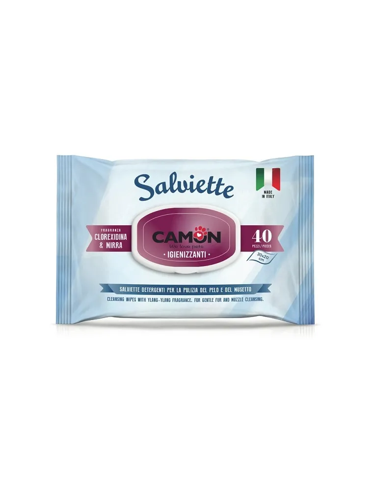 Salviette Detergenti Igieni Mirra 40pz Camon