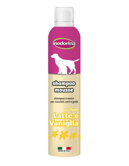 Inodorina Shampoo Mousse Latte e Vaniglia Inodorina Shampoo Mousse Latte e Vaniglia