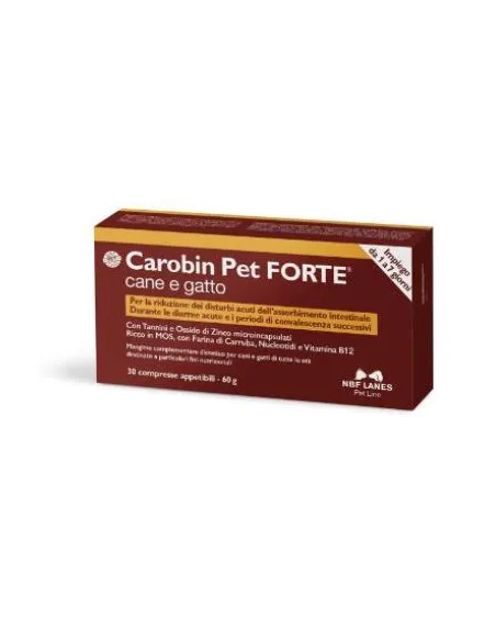Carobin Pet Forte 30 Compresse Carobin Pet Forte 30 Compresse
