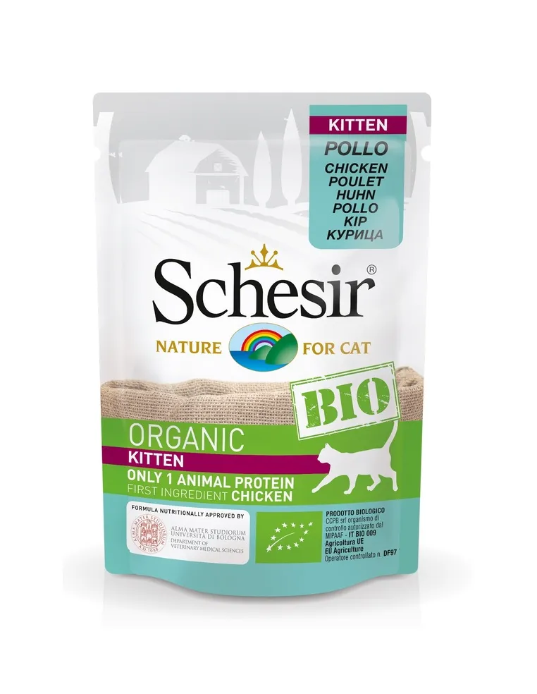 Schesir Cat Bio Kitten Pollo 85gr