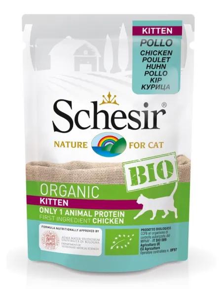 Schesir Cat Bio Kitten Pollo 85gr