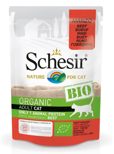 Schesir Cat Bio Manzo 85gr