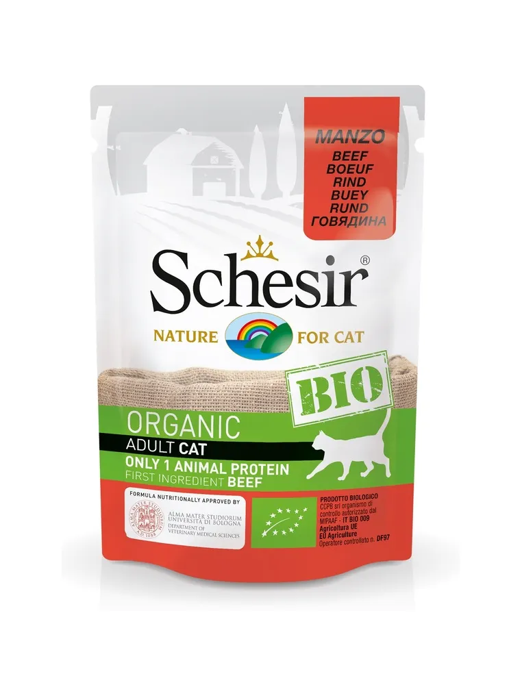 Schesir Cat Bio Manzo 85gr