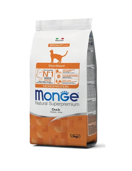 Monge Cat Sterilised Anatra 10 Kg