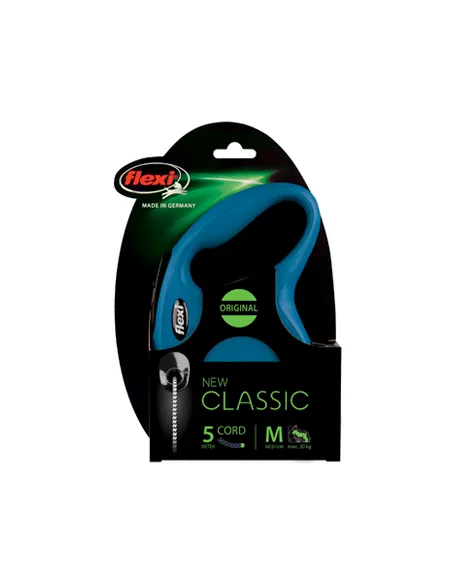 Flexi New Classic M Corda 5 mt 12 kg Blu
