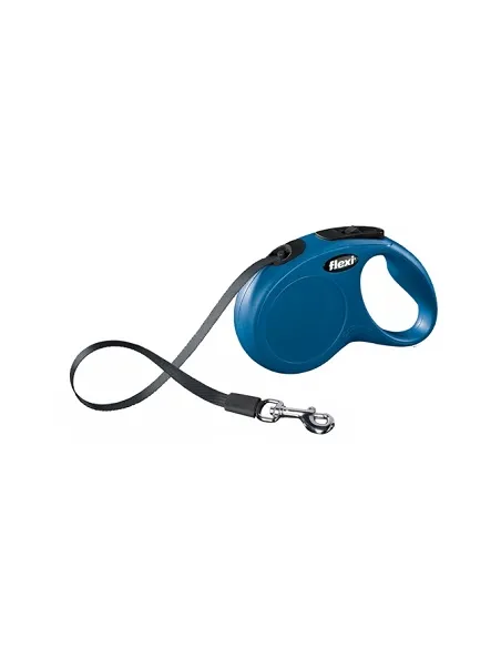 Flexi New Classic S Fettuccia 5 mt 15 kg Blu