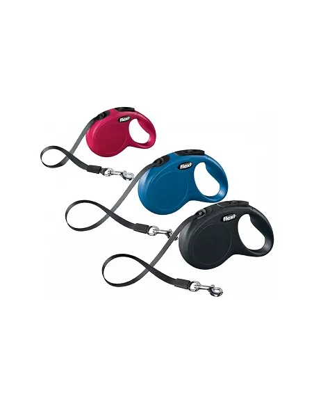 Flexi New Classic S Fettuccia 5 mt 15 kg Rosso