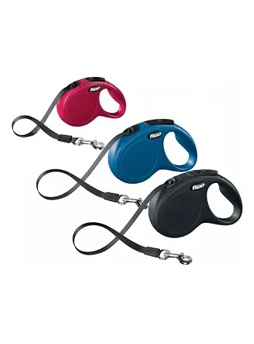 Flexi New Classic Xs Fettuccia 3 mt 12 kg Rosso