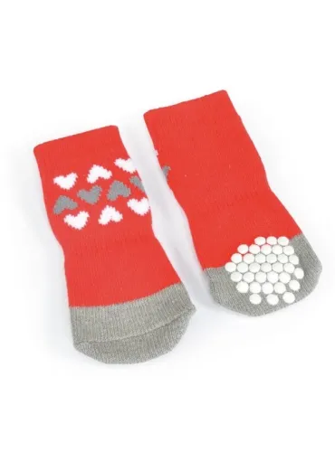 Calze Pet Rossa Cuori Taglia S Camon