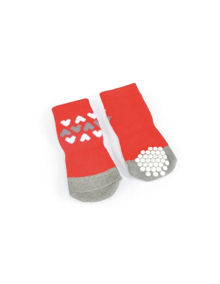 Calze Pet Rossa Cuori Taglia S Camon