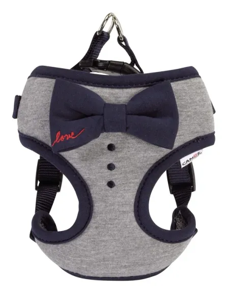 Pettorina Grigia Fiocco Blu 33cm-41cm Camon