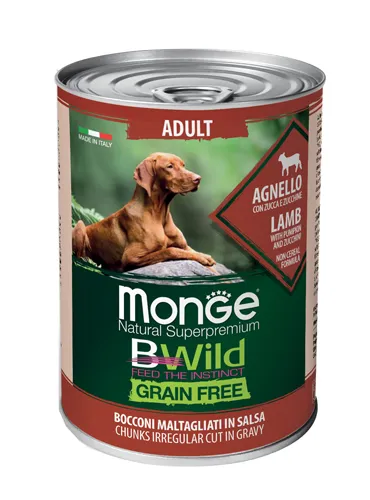 Monge Bwild Adulto Agnello 400 gr