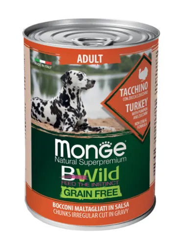 Monge Bwild Adulto Tacchino 400 gr