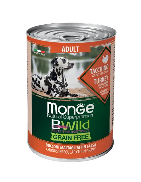 Monge Bwild Adulto Tacchino 400 gr Monge Bwild Adulto Tacchino 400 gr