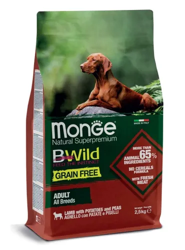 Monge Bwild Grain Free Dog Agnello 2,5 Kg