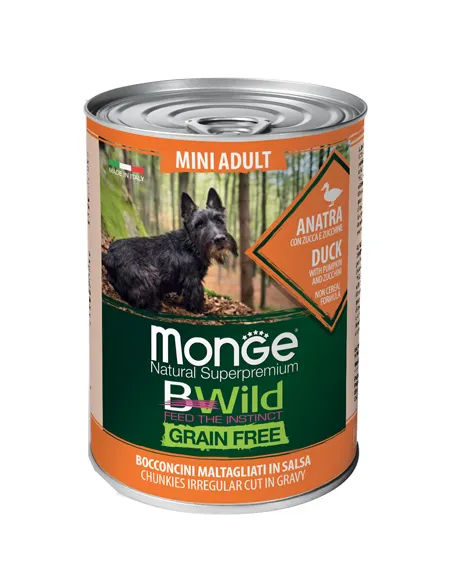 Monge Bwild Mini Adulto Anatra 400 gr Monge Bwild Mini Adulto Anatra 400 gr
