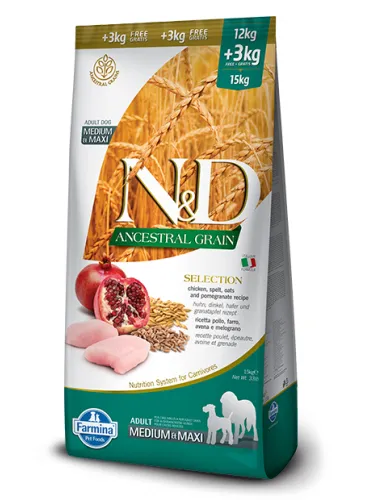 N&D Low Grain Dog Selection Pollo 15 Kg