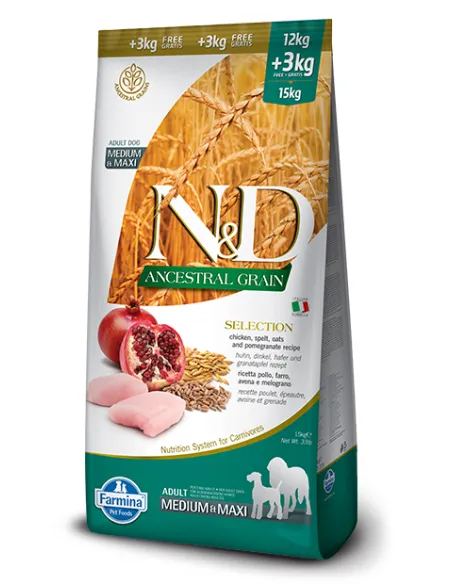 N&D Low Grain Dog Selection Pollo 15 Kg