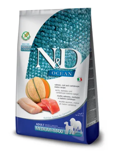 N&D Ocean Salmone Merluzzo Adult Med/Max 2,5kg