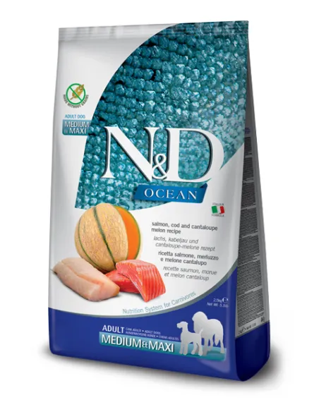 N&D Ocean Salmone Merluzzo Adult Med/Max 2,5kg
