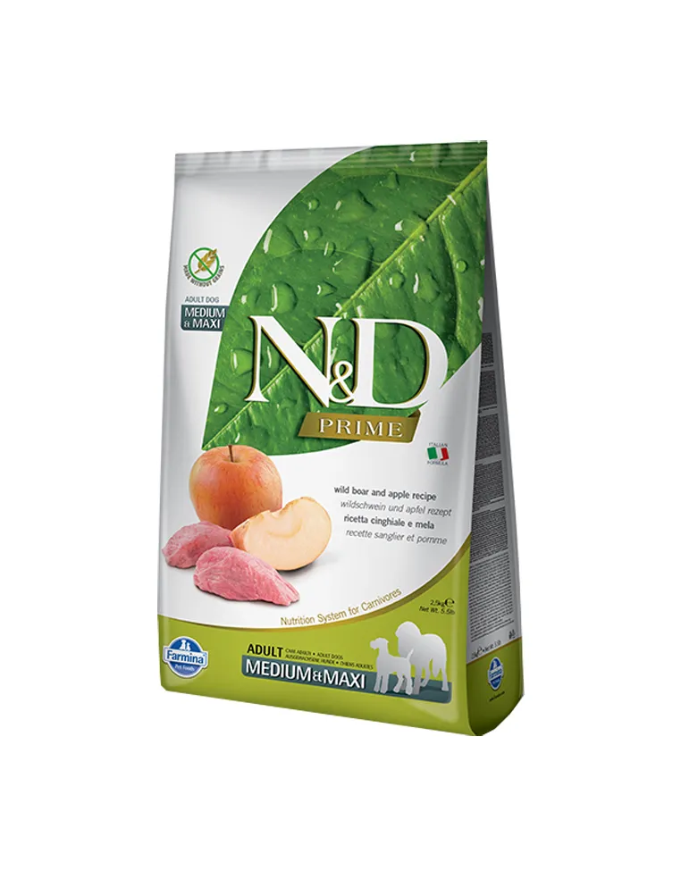 N&D Prime Dog Adult Med/Max Cinghialee 2,5 Kg