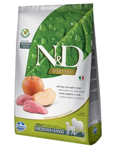 N&D Prime Dog Adult Med/Max Cinghialee 2,5 Kg