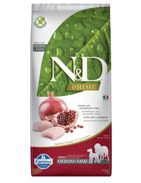 N&D Prime Dog Adult Pollo Med/Max 12 Kg