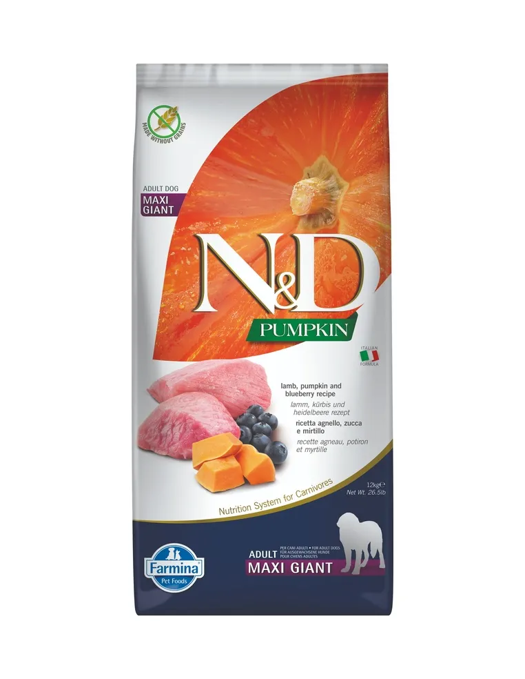 N&D Pumpkin Ad. Maxi Giant Agnello 12 Kg