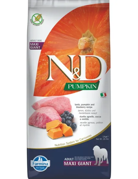 N&D Pumpkin Ad. Maxi Giant Agnello 12 Kg