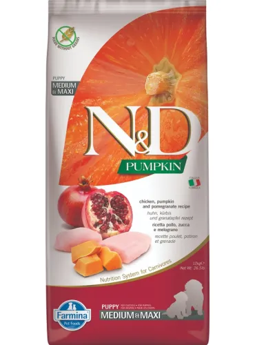 N&D Pumpkin Puppy Med/Max Pollo 12 Kg