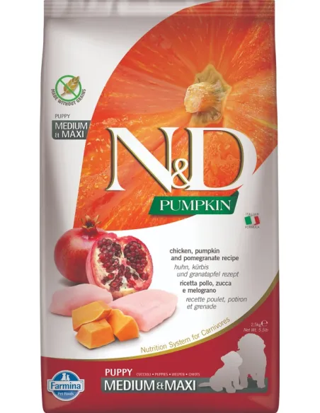 N&D Pumpkin Puppy Med/Max Pollo 2,5 Kg