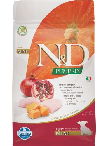 N&D Pumpkin Puppy Mini Pollo 800gr