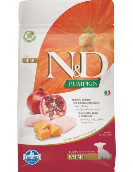 N&D Pumpkin Puppy Mini Pollo 800gr