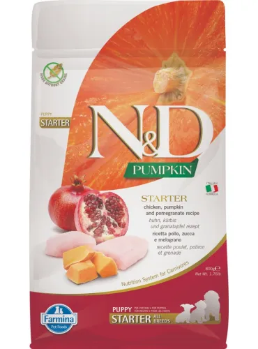 N&D Pumpkin Starter Puppy Pollo 800 Gr
