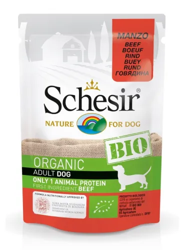 Schesir Dog Bio Manzo 85gr