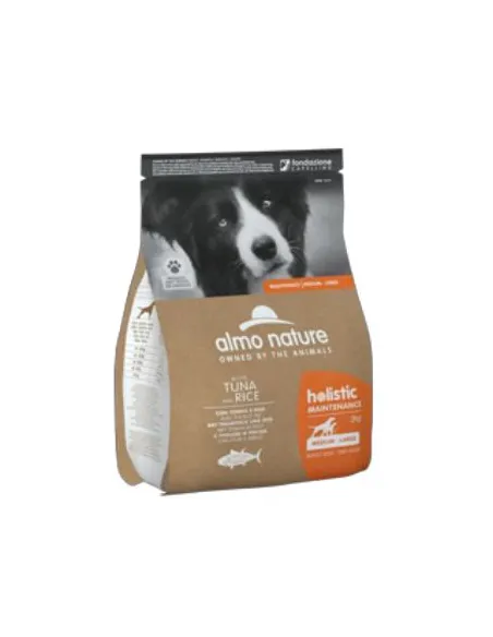Almo Dog Holistic Dry 2 Kg Maint M-L Tonno E Riso Almo Dog Holistic Dry 2 Kg Maint M-L Tonno E Riso