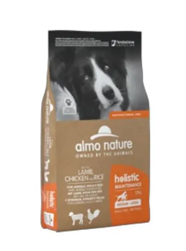 Almo Dog Holistic M-L 12 Kg Agnello Pollo E Riso