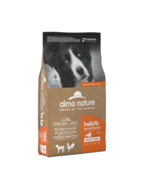 Almo Dog Holistic M-L 12 Kg Agnello Pollo E Riso