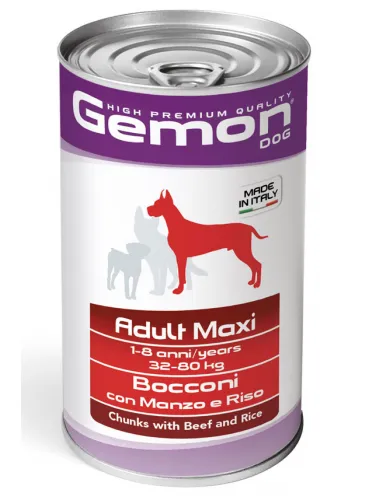 Gemon Dog Adult Maxi Manzo e Riso 1250 gr