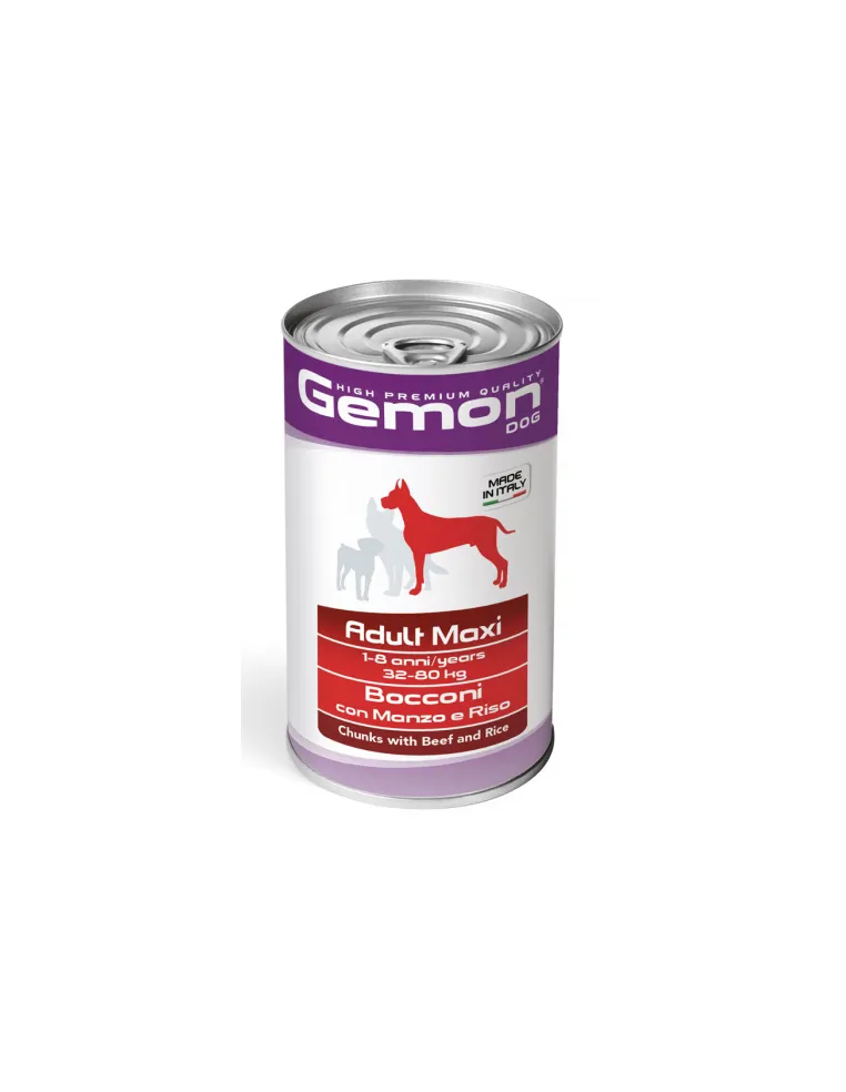 Gemon Dog Adult Maxi Manzo e Riso 1250 gr