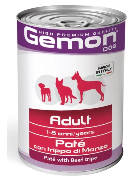 Gemon Dog Trippa Manzo Pate 400 gr Gemon Dog Trippa Manzo Pate 400 gr