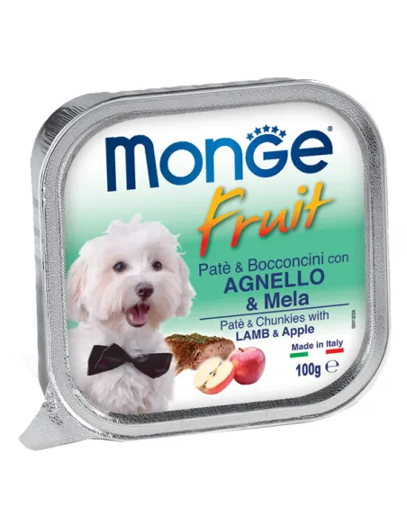 Monge Dog Fruit Agnello Mela 100 gr Monge Dog Fruit Agnello Mela 100 gr