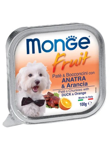 Monge Dog Fruit Anatra Arancia 100 gr