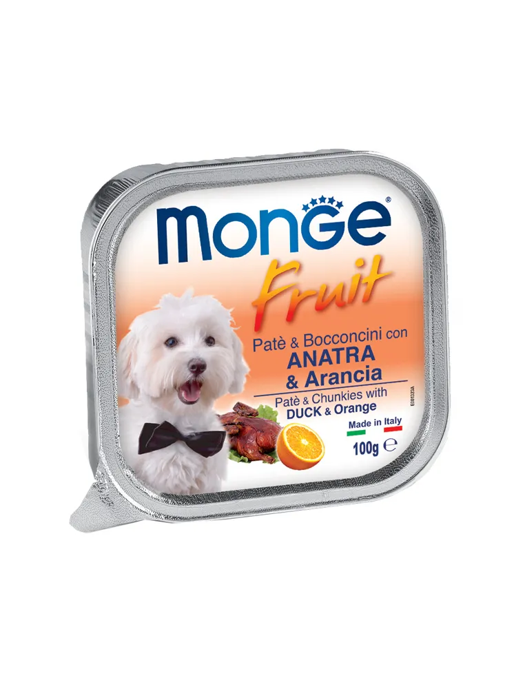Monge Dog Fruit Anatra Arancia 100 gr