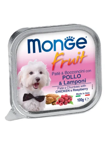 Monge Dog Fruit Pollo Lampone 100 gr