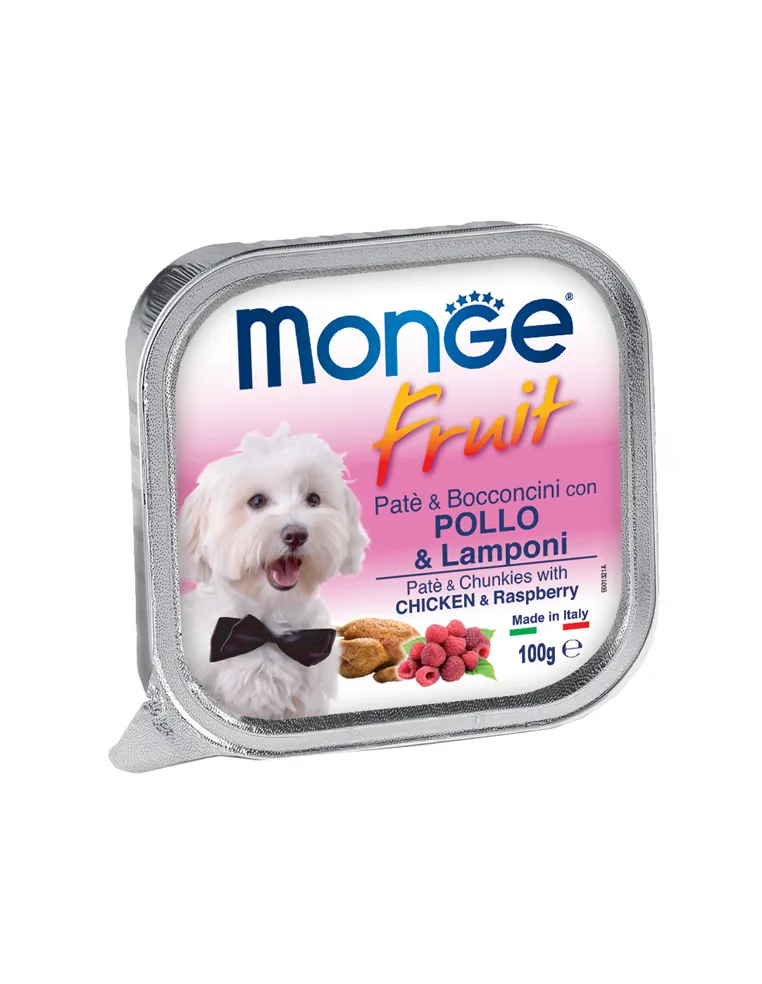 Monge Dog Fruit Pollo Lampone 100 gr